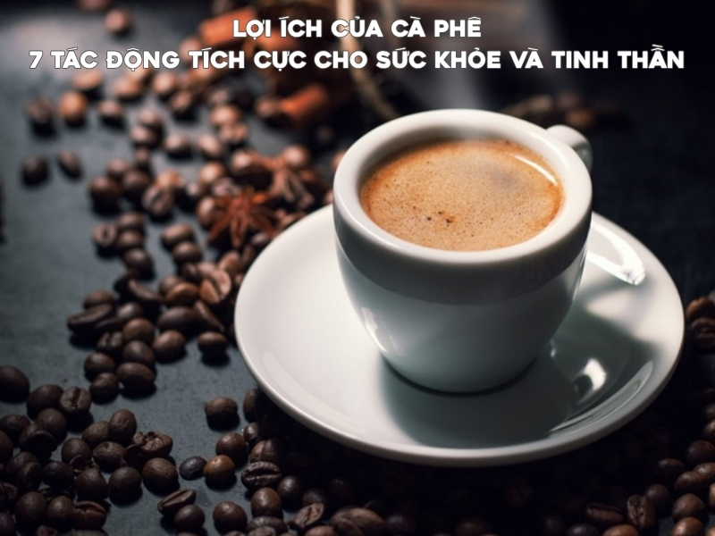 7 lợi ích của cà phê đối với sức khỏe, năng lượng và tinh thần Cà phê không chỉ là thức uống giúp tỉnh táo mà còn mang lại nhiều lợi ích cho sức khỏe và tinh thần.
