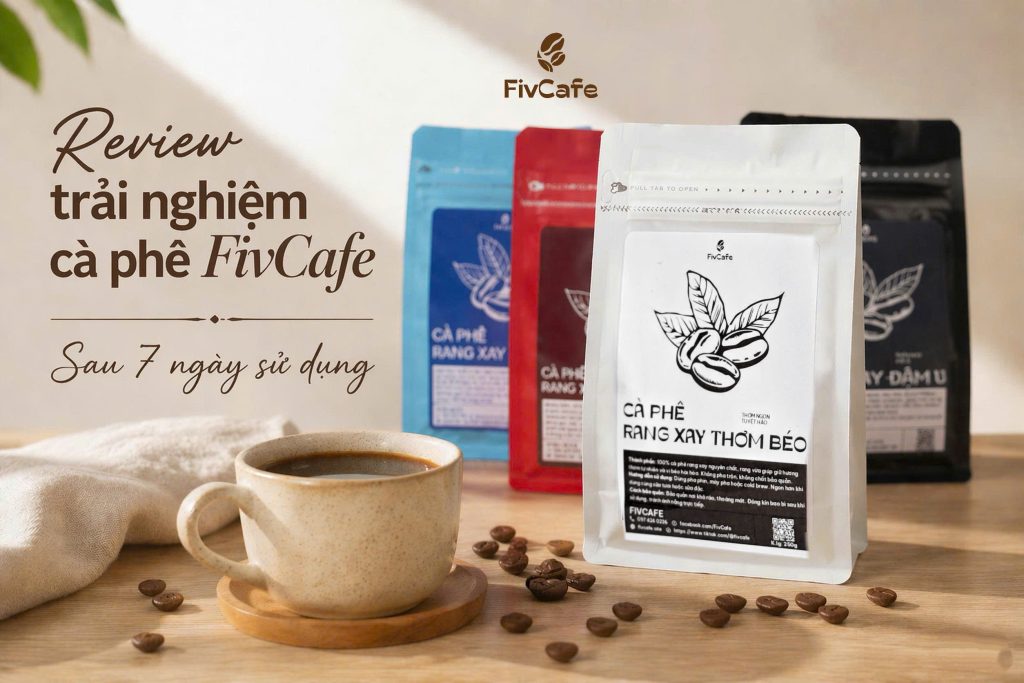 Để có góc nhìn khách quan hơn về chất lượng sản phẩm, đội ngũ FivCafe đã thực hiện quá trình trải nghiệm liên tục trong 7 ngày với dòng Cà phê rang xay Thơm Béo. Sản phẩm được sử dụng trong nhiều tình huống khác nhau như pha phin tại nhà, pha cho buổi làm việc buổi sáng và thử nghiệm với phương pháp Cold Brew.