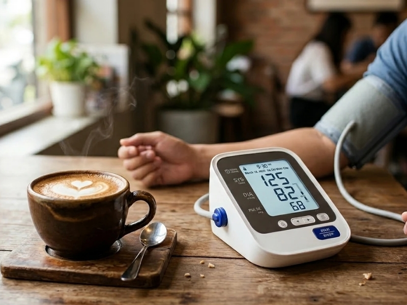 Cà phê có tăng huyết áp không? Hiểu đúng để uống hợp lý Huyết áp có thể tăng tạm thời
Sau khi uống cà phê, một số người có thể ghi nhận huyết áp tăng trong thời gian ngắn. Phản ứng này thường rõ hơn ở người ít uống cà phê hoặc nhạy cảm với caffeine.