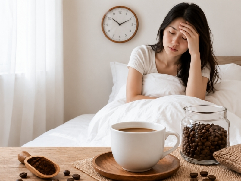 Cold Brew Có Nhiều Caffeine Không? Sự Thật Ít Người Biết Người khó ngủ Người thường xuyên mất ngủ hoặc ngủ không sâu giấc nên hạn chế uống cold brew vào buổi chiều và buổi tối. Caffeine có thể tồn tại trong cơ thể nhiều giờ, làm ảnh hưởng đến thời gian và chất lượng giấc ngủ.