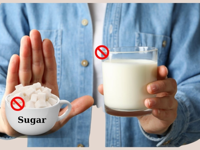 Hạn chế đường và sữa Đường, sữa đặc và các loại syrup là nguyên nhân chính làm tăng lượng calo trong ly cà phê. Hãy ưu tiên cà phê nguyên chất hoặc giảm lượng đường, sữa để vừa giữ được hương vị tự nhiên vừa hạn chế nguy cơ tăng cân.