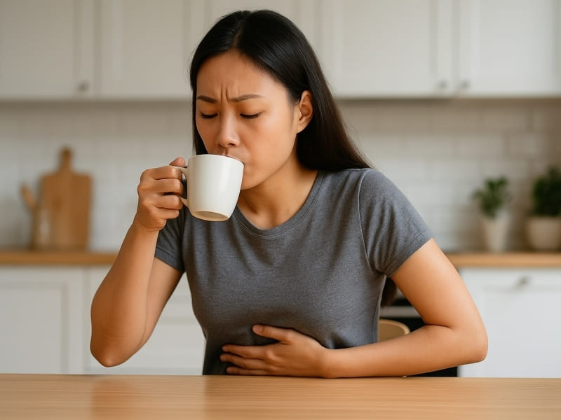 Uống cà phê khi đói có sao không? Những điều bạn không nên bỏ qua Cà phê kích thích dạ dày
Cà phê có thể kích thích hoạt động của dạ dày và làm tăng cảm giác khó chịu ở một số người. Khi chưa ăn gì, bạn có thể dễ gặp tình trạng cồn cào, nóng rát hoặc đầy bụng, nhất là nếu uống cà phê đậm hoặc với lượng lớn.